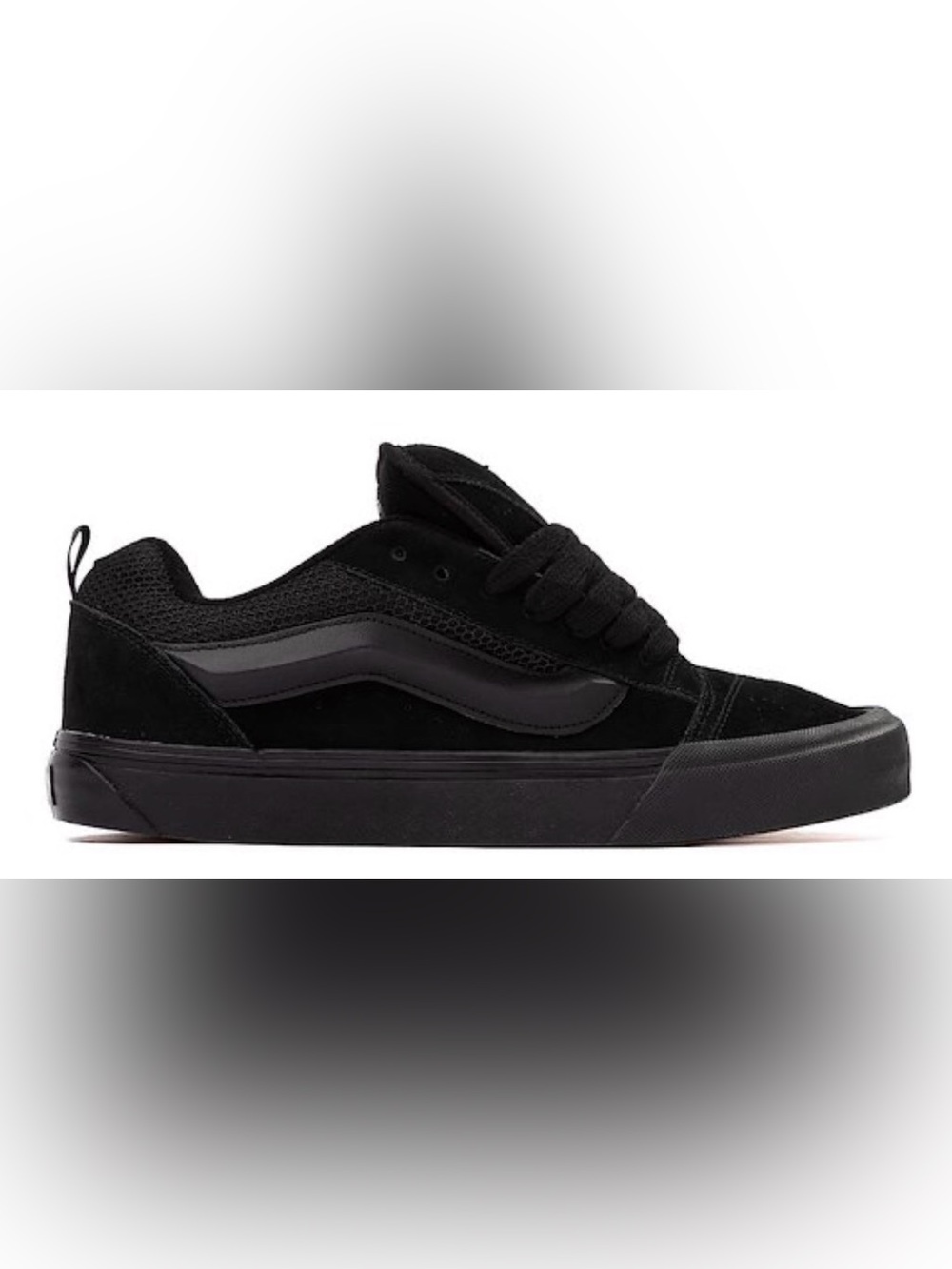 Vans Skateboarding Shoes Knu Skool Unisex Adults Black Size Mens 10
